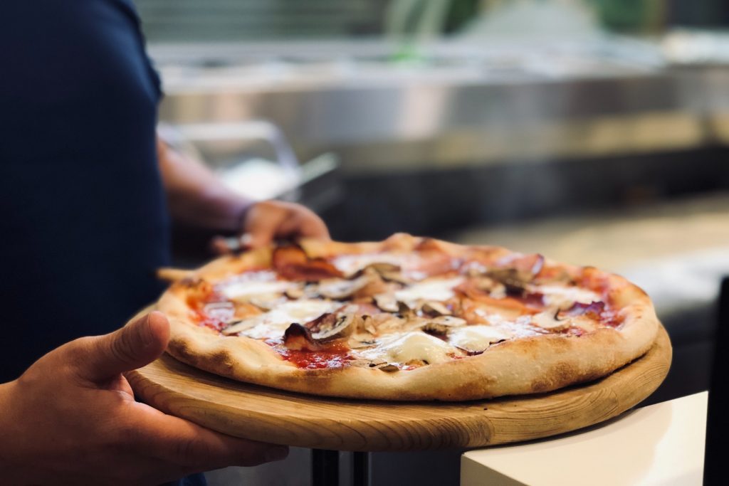 Pizza on Pizza stone